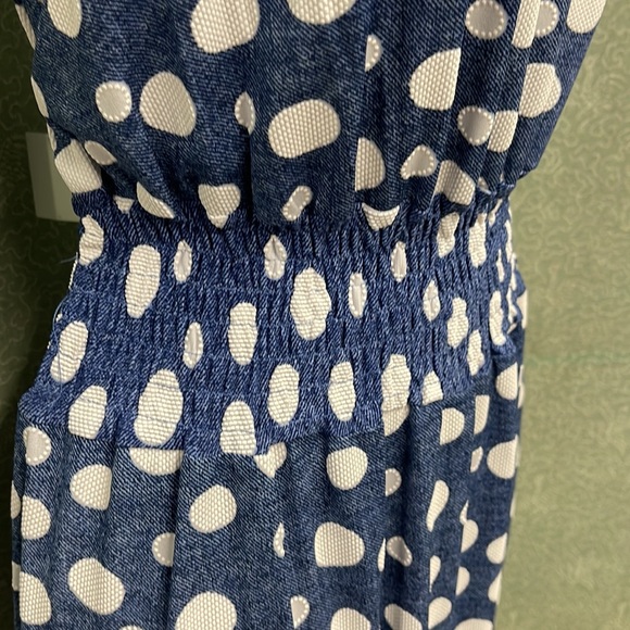 AMANA Blue polkadot dress - Picture 3 of 5
